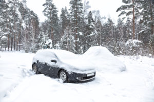 driving with snow on your car